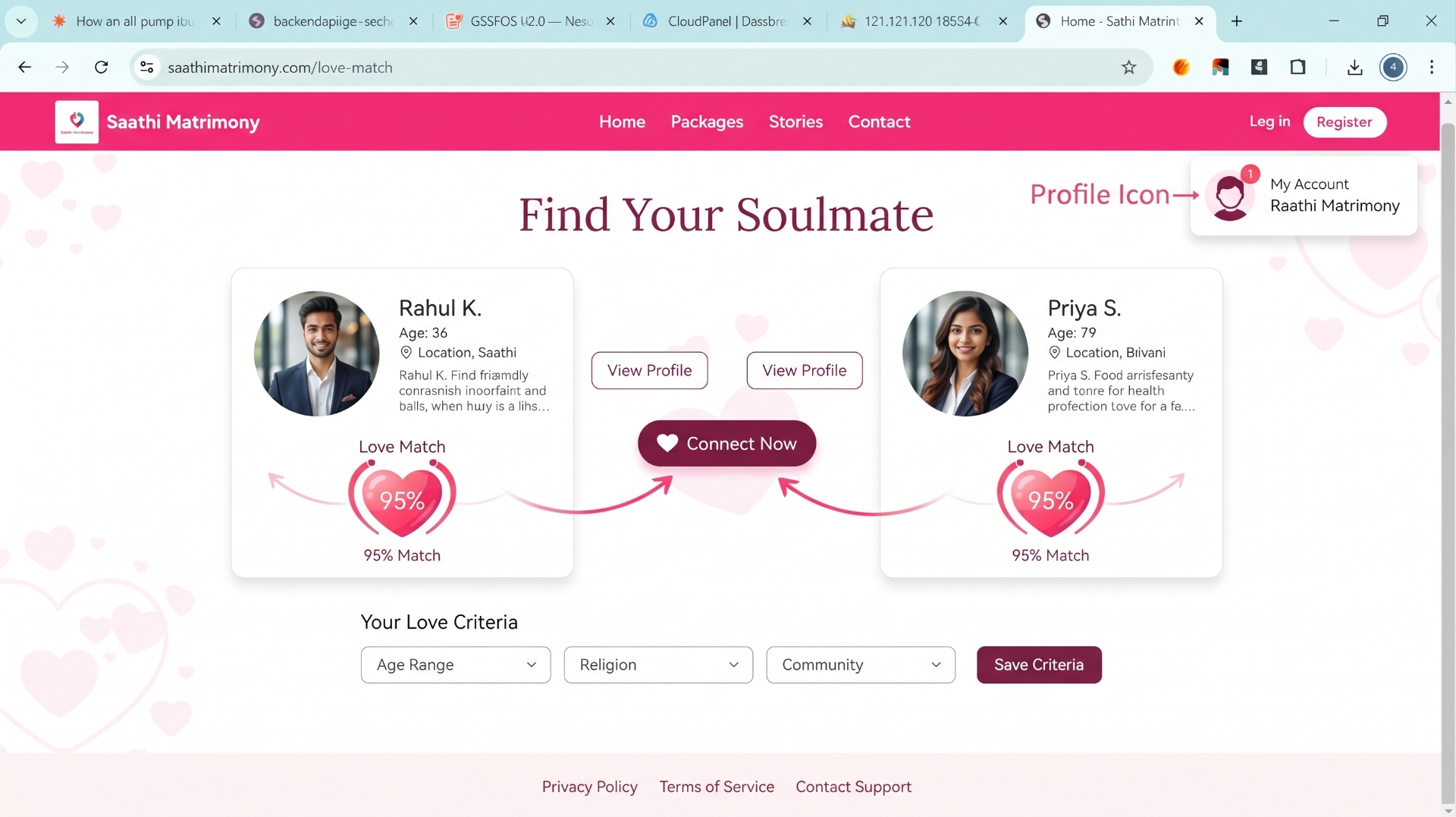 Saathi Matrimony Script
